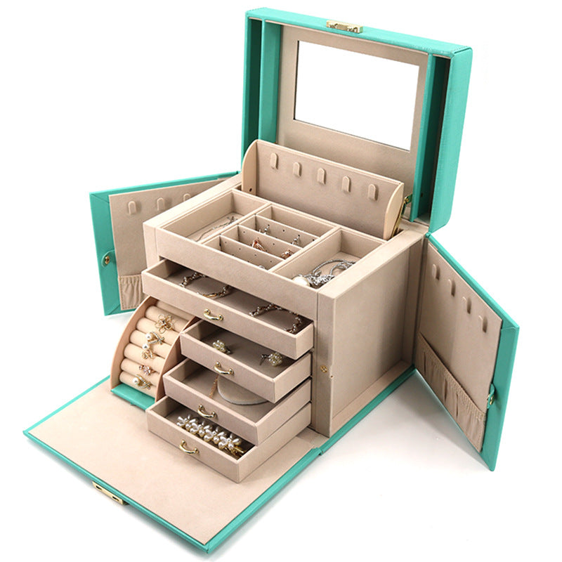 Chic Jewel Haven - Multi-Compartment Jewelry Box