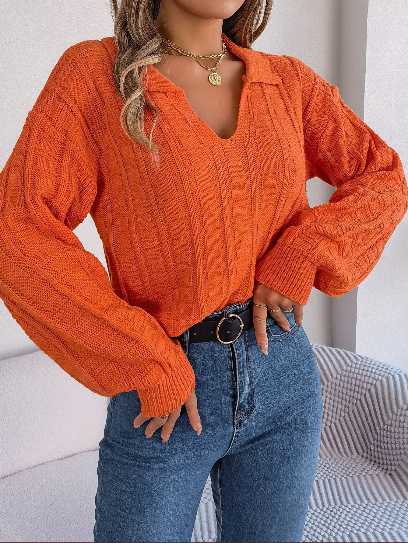 Urban Chic Plaid Pullover Sweater