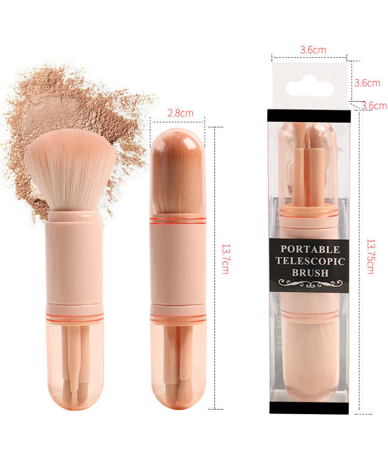 Glam Eye Essentials Retractable Makeup Brush Set