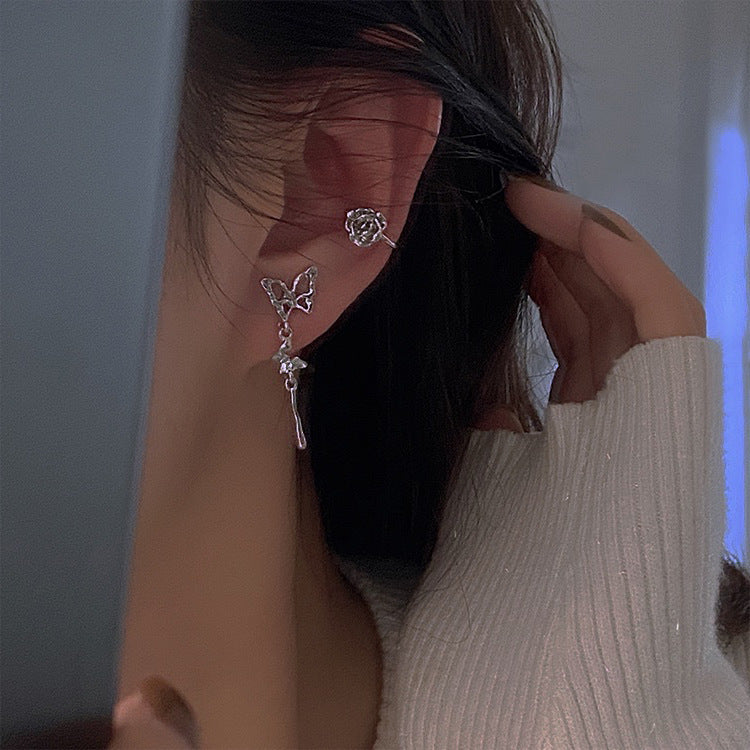 Frigid Wind Butterfly Earrings 3-Piece Set
