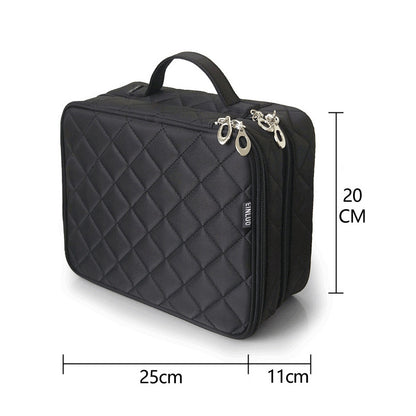 LuxGlam Double Deck Cosmetic Bag