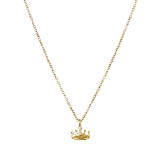 LuxQueen Crown Polished Clavicle Chain