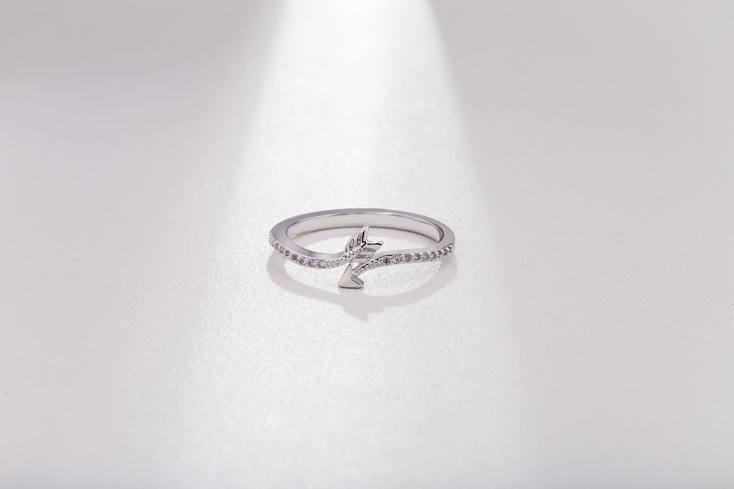 Feathered Arrow Elegance Ring